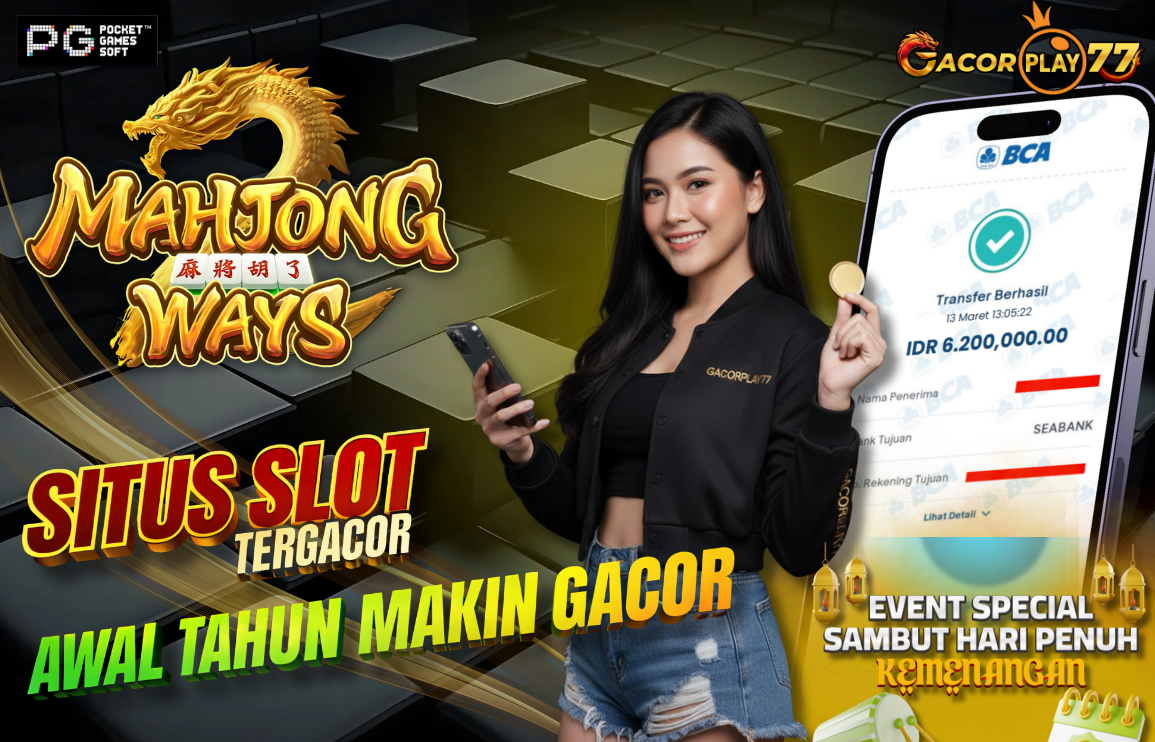 Selamat kepada user id : bus****99 Wede Rp 6.200.000 di Game MAHJONG WAYS PG SOFT Cair Gk Sampe 1 Menit! Menang Mudah di Gacorplay77